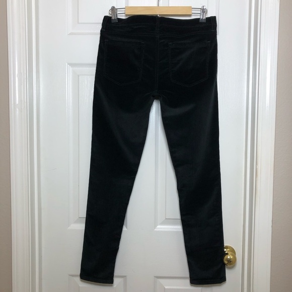 Banana Republic Zipper Pockets Skinny Ankle Corduroy Pants Black Women's 29 - Picture 6 of 15